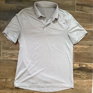 lululemon athletica Men's Soft Gray Polo Shirt